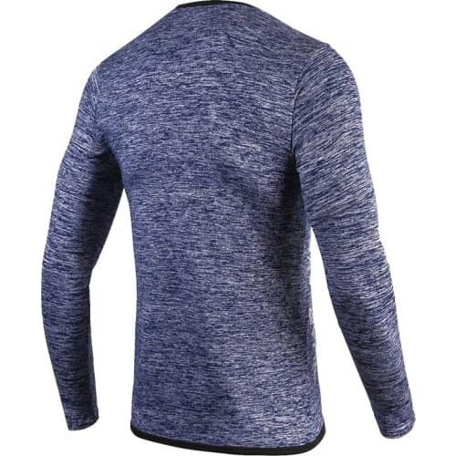 CKAHSBI Men Sport Running T Shirt Fitness Long Sleeve Quick Dry Basketball Training T Shirt Sportswear Gym Clothing Hot Sales