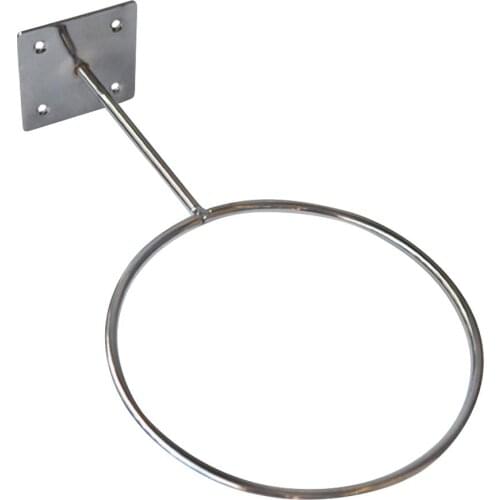 Wall Mounted Sports Ball Rack Display Rack Iron Basket Ball Holder Silver Fashion Durable Basket Holder Easy To Install