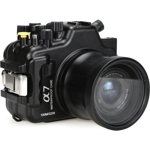 New Upgraded Aluminum Housing for Sony A7 28-70mm lens 100M/325ft Underwater Waterproof Camera Housing Case