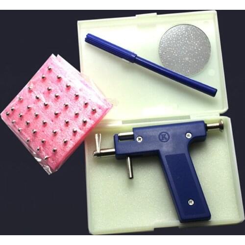 Ear Nose Body Navel Piercing Gun With Ears Studs Tools Disposable Sterile Ear Piercing Tool Kit With 72/98pcs Ear Studs Jewelry