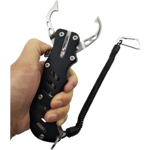 New Aluminium Alloy Fish Lip Grip Controller with Multifunction Pliers Hand Tools Fish Gripper Hook Fishing Pliers Fishing Tool