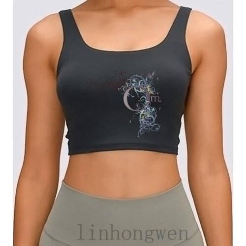 Om Tee Women Tank Top Interesting Create Breathable Letters Clothes O-Neck Cotton Summer Style Crop Top
