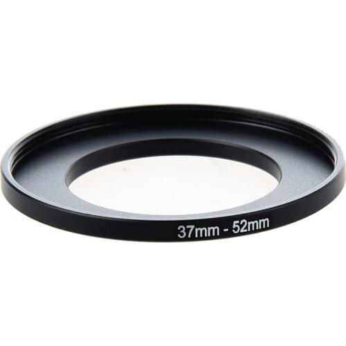 Camera Lens Filter Step Up Ring 37mm to 52mm Adapter Black