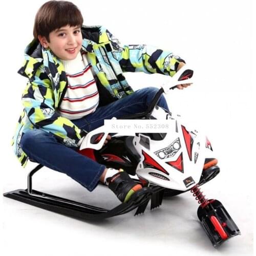 Outdoor Sport Steel Frame Ice/Snow Plow Snowboard Professional Skiing Motorcycle Sled Adult Children Kids Skiing Board 0088