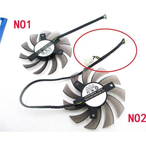 PLD08010S12H Fan For GeForce GTX 560 460 Ti R7 260x R270X MSI 560 Ti ASUS GTX 1050 TI Sapphire 6930 7850 GTX 550 750 Ti HD7870