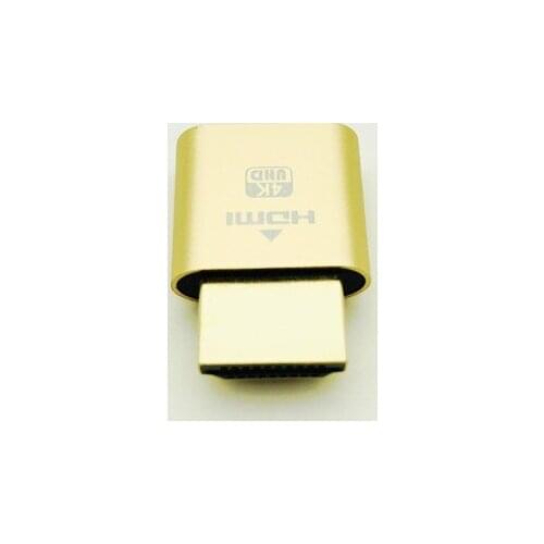 VGA Virtual Display Adapter HDMI 1.4 DDC EDID Dummy Plug Headless Ghost Display Emulator Video card Lock plate for BTC Mining