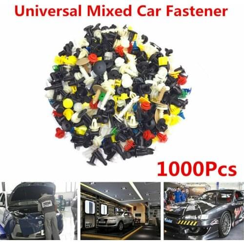 500Pcs Universal Mixed Auto Fastener Car Bumper Clips Retainer Push Engine Cover Car Fastener Rivet Door Panel for Fender Liner