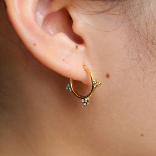 Simple Round Circle Earrings Women Europe And USA Personality Geometric Disc 925 Sterling silver Fashion Ear Ladies Girl Gift