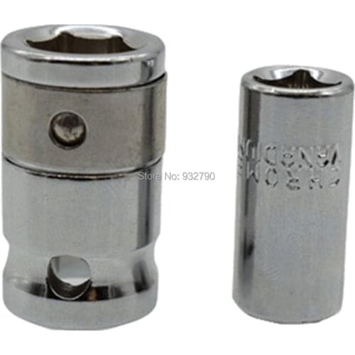 1/2" Drive to 10mm Bit Adaptor Socket Step Drill Converter 1/4" Square Hole to 6.3mm Impact Adaptor Socket Screwdriver Bits