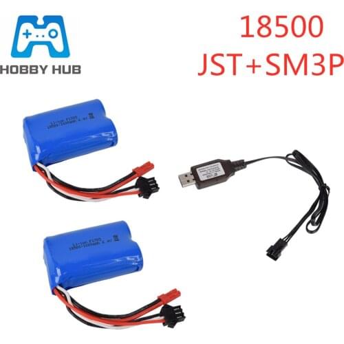 18500 6.4v 1000mAh Li-ion battery For wltoys A303 A313 A323 A333 1/12 RC car toys battery JST-2P free shipping