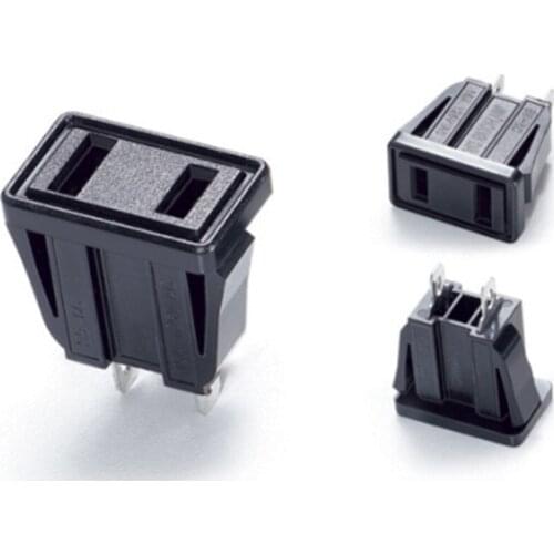 1x AC power socket outlet U.S. regulations Connector socket American Polar Holes Card socket Environmental copper
