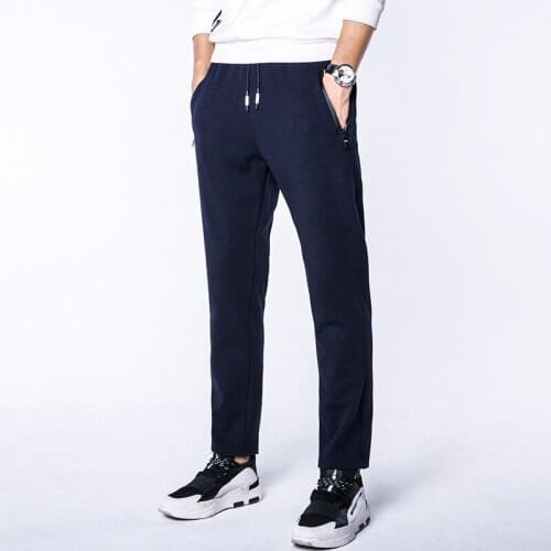 MRMT 2021 Brand Winter New Mens Trousers Thick Large Size Casual Cotton Pants for Male Warm Straight Sweatpants Trousers