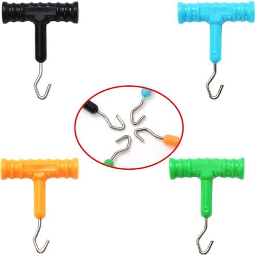 3PCS Carp Fishing Knot Puller ABS Stainless Steel Hair Rig Making Tool Terminal Tackle of Carp Fishing Hook Knot Accessories