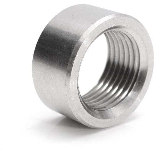 304 Stainless Steel M18x1.5 Exhaust Weld-On Nut For Lambda Boss O2 Oxygen Sensor