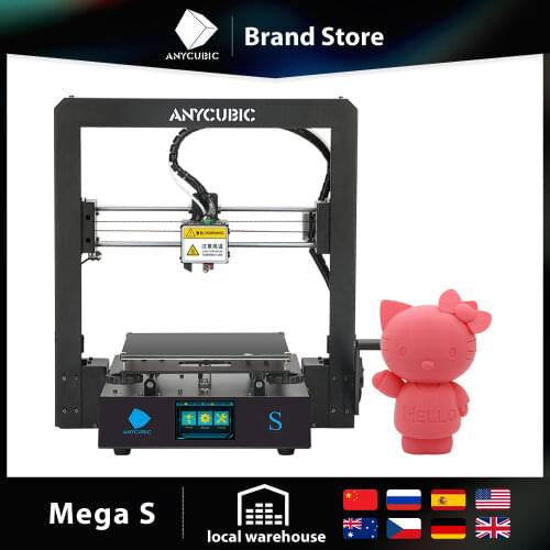 ANYCUBIC 2020 Newest Mega Zero 2.0 3D Printer New Upgrade Magnetic Printing Bed Easy Leveling FDM 3d Printer Kit impresora 3d