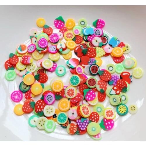 400 beautifully blended fruit flat back nail decorations decorate a DIY scrapbook with soft pottery craft
