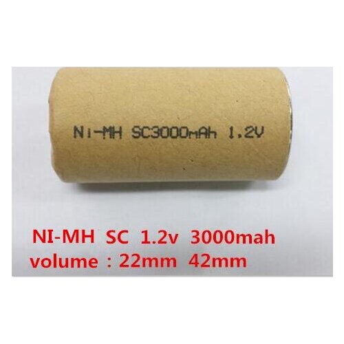 Battery NI-MH SC3000mAh SC 3000mah 3000mAh 1.2V rechargeable batteries High-magnification powered power tools battry 5pcs/lot
