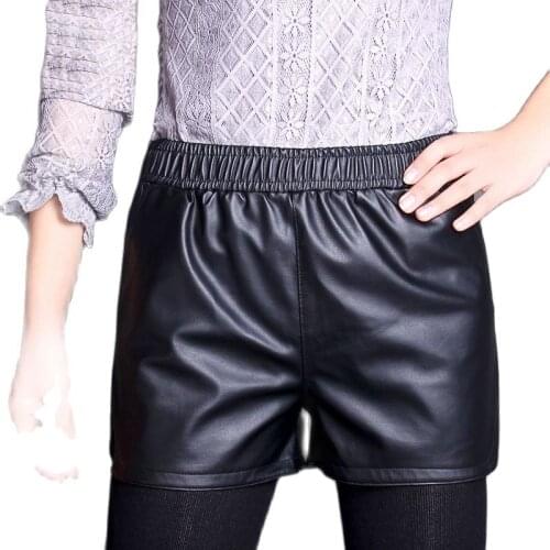 Женские кожаные шорты AVBIP China At AliExpress