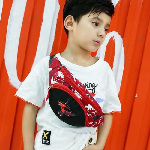 Cute Cartoon Dinosaur Kid Waist Bag For Girl Boy Fashion Fanny Pack Chest Bag Children Belt Bag Money Pouch Zipper Waist Pack