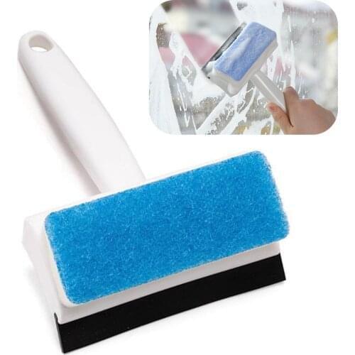 Double-sided Window Glass Cleaning Brush Spray Wiper Cleaner Washing Scraper Home Cleaning Supplies