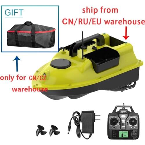 GPS Fishing Bait Boat Remote Control Automatic Bait Boat Night Light 400-500M Remote Control Smart Bait Boat Fish Feeder D18B