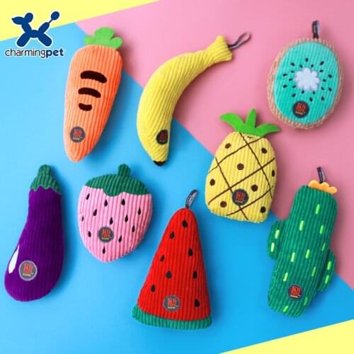 Charmingpet pet dog dog toy fruit pet toys pet Durability Chew & training Squeak Toys