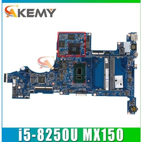 For HP 15-CS Laptop Motherboard With i5-8250U CPU DSC MX150 4GB GPU DDR4 DAG7BMB16E0 L22818-001 L22818-601 100% Tested Fast Ship