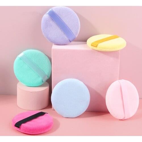 Smooth Cosmetic Puff Facial Powder Puff Soft Makeup Foundation Sponge Cosmetic Air Cushion Pad Beauty Tool for Girl Women Color