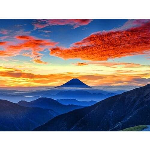 Nature DIY 11CT Embroidery Cross Stitch Kits Craft Needlework Set Cotton Thread Printed Canvas Home Decoration On Sale Sell