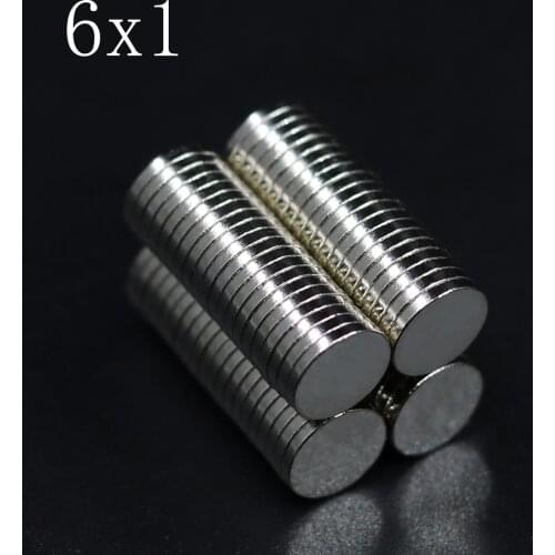 20/50/100/500 Pcs 6x1 Neodymium Magnet 6mm x 1mm N35 NdFeB Round Super Powerful Strong Permanent Magnetic imanes Disc 6x1