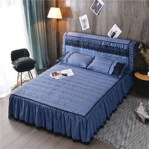 New bed skirt fashion textile bedding skirt bed cover sheets bed lace bedspread wedding bed sheet single bedspread