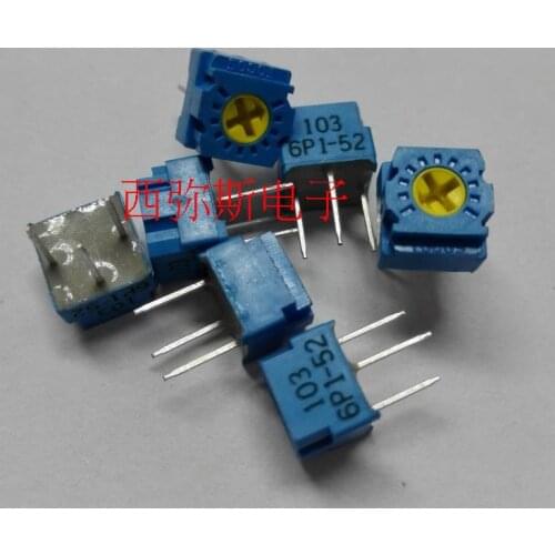 Original new 100% single coil precision adjustable resistor GF063P1-B103K B10K potentiometer (SWITCH)