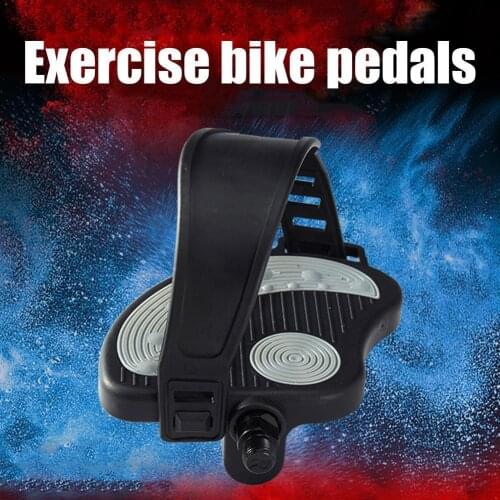 1 Pair Pedals Body Building Pedal Repair Parts Replacement Bike Straps Pedals For Fitness With inch 1/2 Set Parts 9/16 Blac L5A7