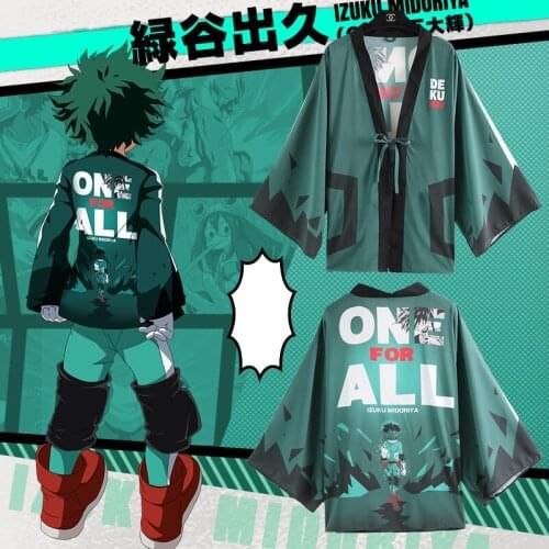 Anime My Hero Academia Cosplay Cloak Midoriya Izuku Bakugou Katsuki Todoroki Shouto Cosplay Costume Boku No Hero Academia Kimono