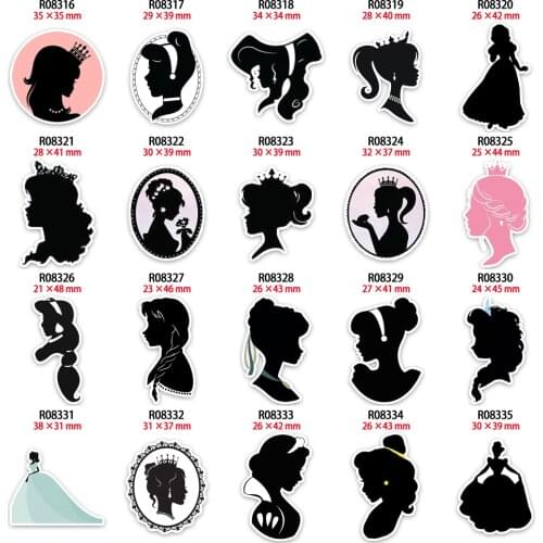 Planar Resin Flatback Cartoon Girl Planar Resins for Bow Hair Decoration