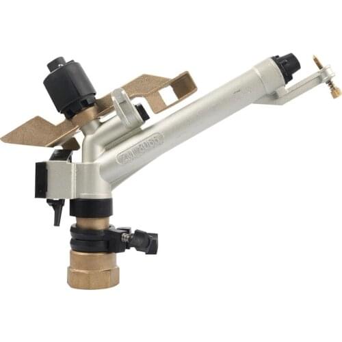 Garden Irrigation 1.5 Inch Female Thread Long Spray Distance Sprinkler With 4pcs Nozzles Head Big Covering Range Watering Gun