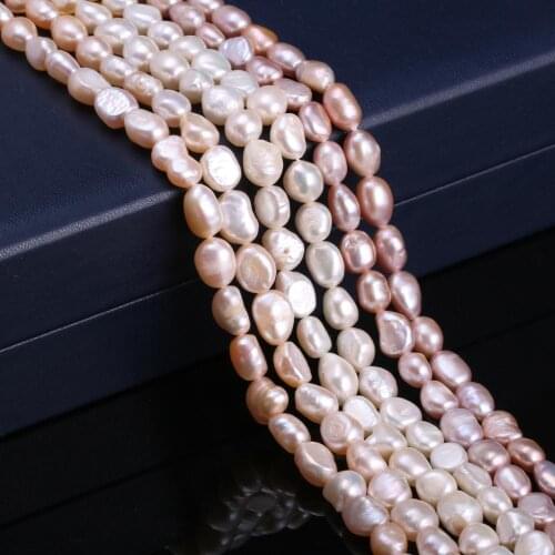 Irregular Freshwater Pearl Loose Beads 6-7 Mm For DIY Bracelet Earring Necklace Sewing Craft Jewelry Accessory