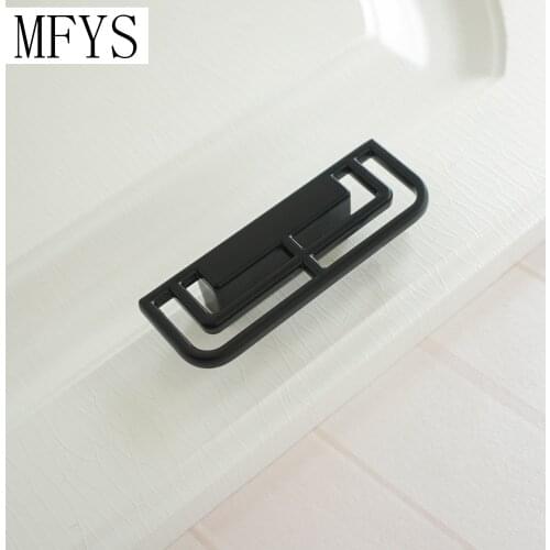 1.26"2.5" Black Door Handles and knob Dresser Pull Drawer Pulls Handles Knobs Wardrobe Handle Cabinet Ordinary Hardware 32 64mm