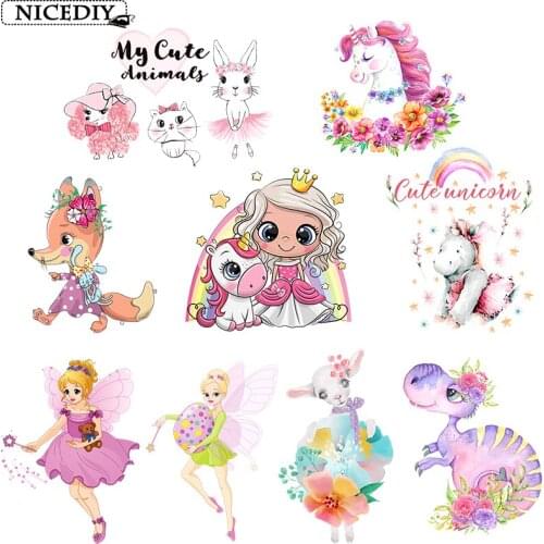 Nicediy Cute Thermo Stickers Heat Transfer Vinyl Angel Patch Iron On Transfer For Clothes Stripes Girl Applique On Clothes Badge