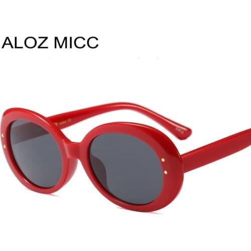 ALOZ MICC Vintage Oval Sunglasses Women Men Brand Designer Retro Cat Eye ladies Sunglass 2018 Fashion Oculos UV400 Q556