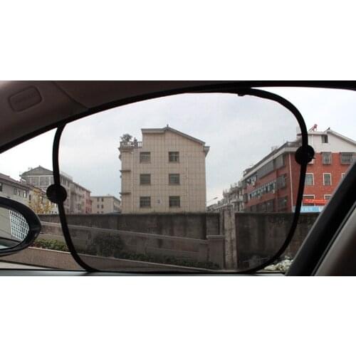 1 Pair Foldable Car Side Sunshade Auto Window Mesh Curtain Visor Sun Shade Vehicle Sun Shade Cover Mesh Shield Car-Styling