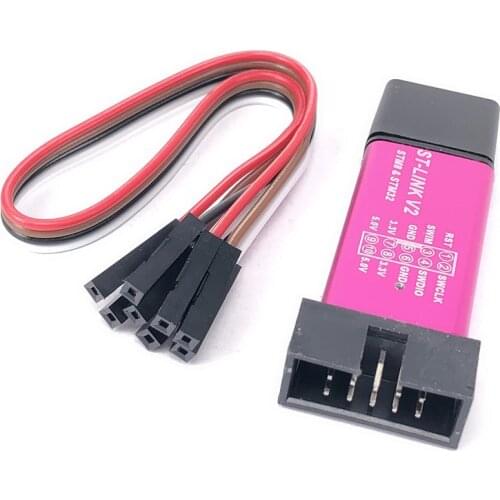 1PCS ST LINK Stlink ST-Link V2 Mini STM8 STM32 Simulator Download Programmer Programming With Cover