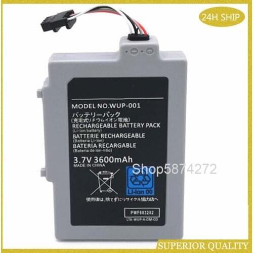 10pcs Battery For wiiu wii u PAD wup-012 3600mah Replacement Battery wup-012 Bateria Batteries Battery