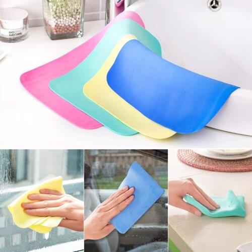 10pcs Deerskin-like Dishcloth Washcloth Absorbs Water and Non-remove Wool Wipes the Glass Cleans the Towel Kitchen Dishcloth