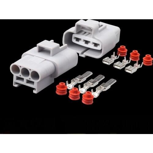 100 sets umitomo 3 Pin way Car male female electric Fan Plug auto connector 6188-0129 6189-0165 for Carola Corolla Camry