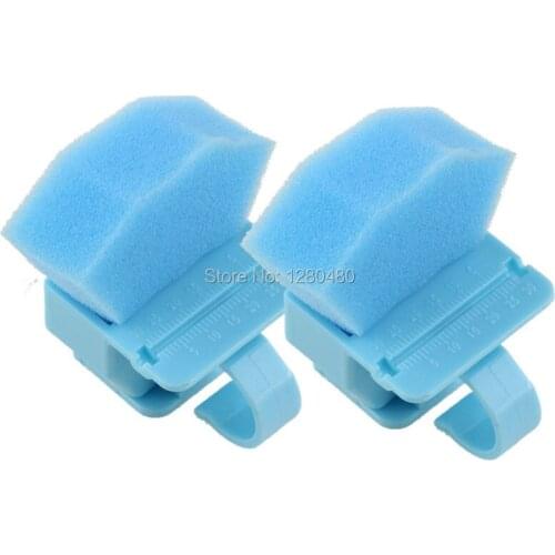2 Sets High Quality Dental Endo Finger Ring Endodontic File Ruler Guage Blue Dentist Use Product