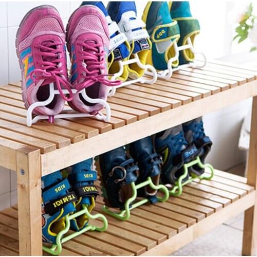 2Pcs Creative Multifunctional Shoe Rack Drying Shoe Rack Hanging Clothes Balcony Clothesline Children Shoe Storage Rack