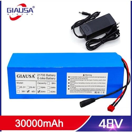 GIAUSA Original 48V 30AH Ebike Battery 48V 1000W for electric bike battery for bike Powerful electric bicycle battery T plug