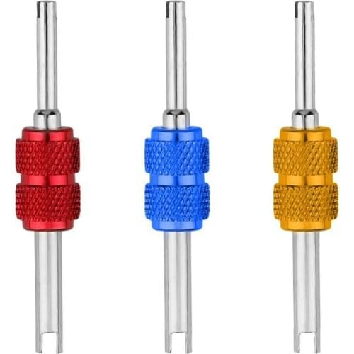 Aluminum Alloy Car Auto A/C Air Conditioning Valve Core Wrench Tire Remover Tool Wrench Car Air Conditioning Repair Tools