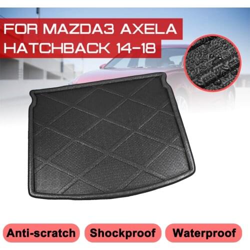 Car Floor Mat Carpet Rear Trunk Anti-mud Cover For Mazda3 Axela Hatchback 2014 2015 2016 2017 2018